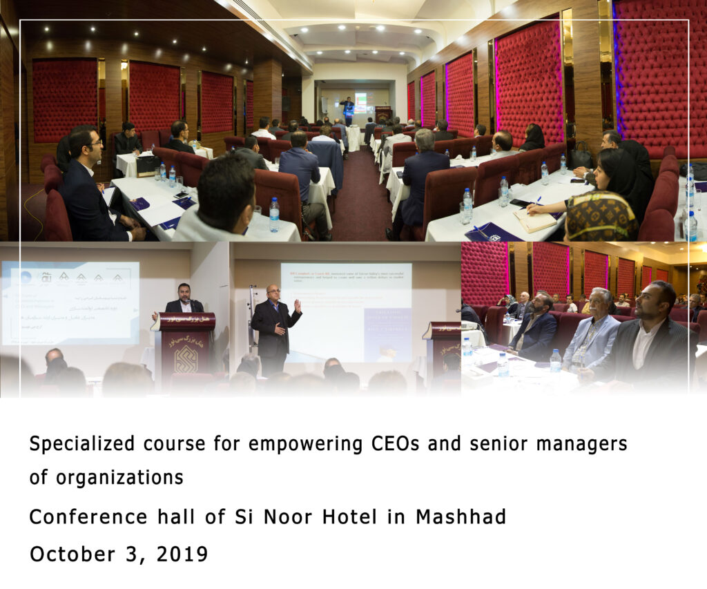 Specialized course for empowering CEOs and senior managers of organizations