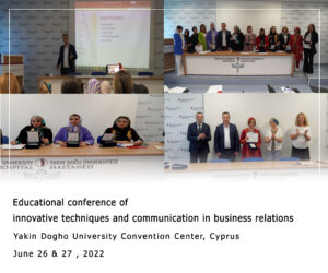 Educational conference of innovative techniques and communication in business relations